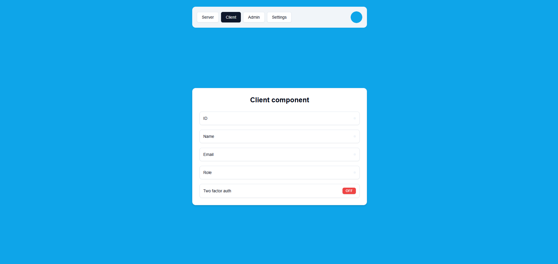 Client Tab